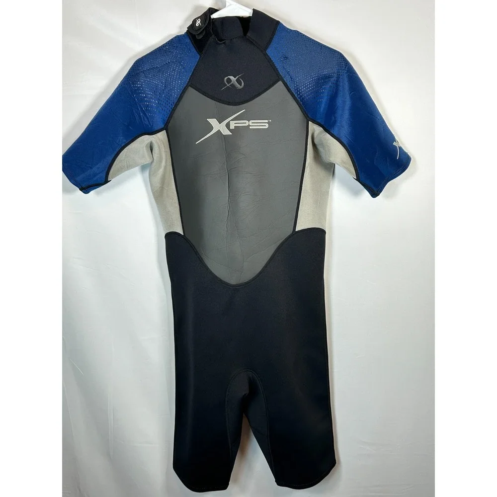 Wetsuit Neoprene Youth Size Large Zipper Short Sleeve Shorts Black Water Jet Ski